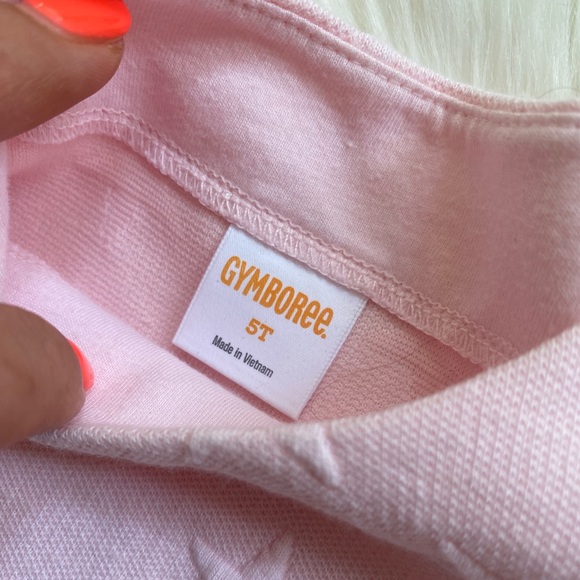 Gymboree Girls Pale Pink Star Textured Dress, Size 5T - Picture 6 of 7